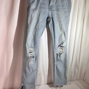 BDG Jeans Women Size 30x32 Light Blue Skinny, Stretch, Distressed